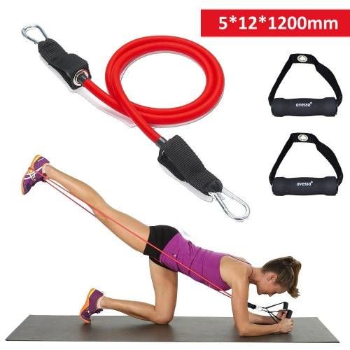 Avessa ANTRENMAN DİRENÇ LASTİĞİ SERT 5*12*1200MM KIRMIZI