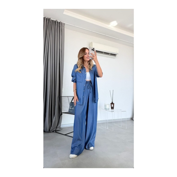 Tensel Takım 2'li Gömlek Pantolon