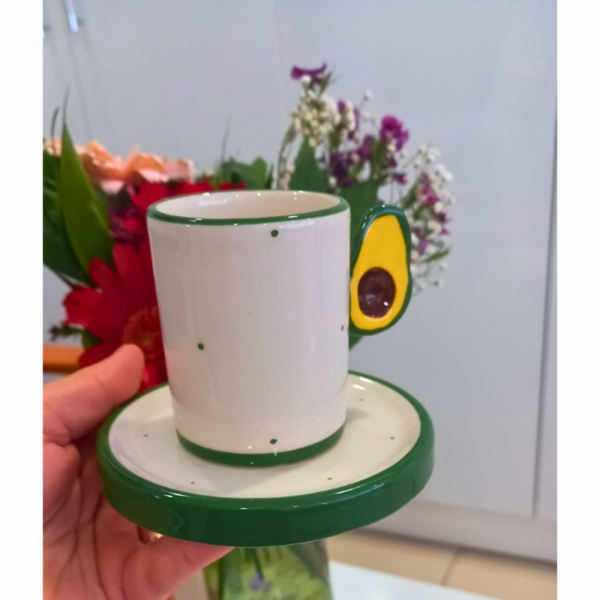 Kahve Fincanı Avokado El Yapımı