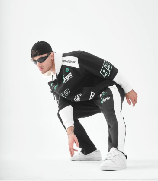 Octagon Sweat Off-Road Baskılı Siyah