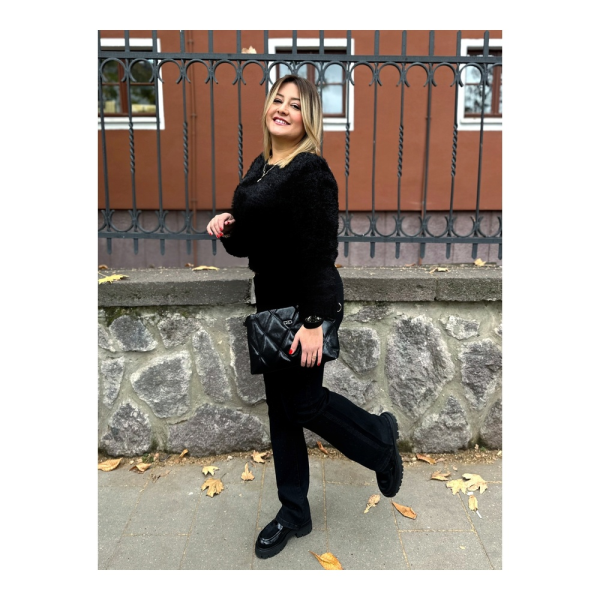 Sırt Dekolteli Kazak 