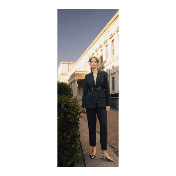 Ceket Kumaş Kemerli