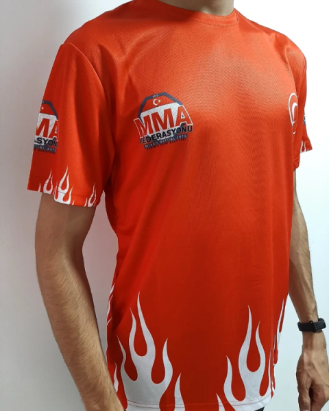 Tişört MMA Türkiye Baskılı Kırmızı