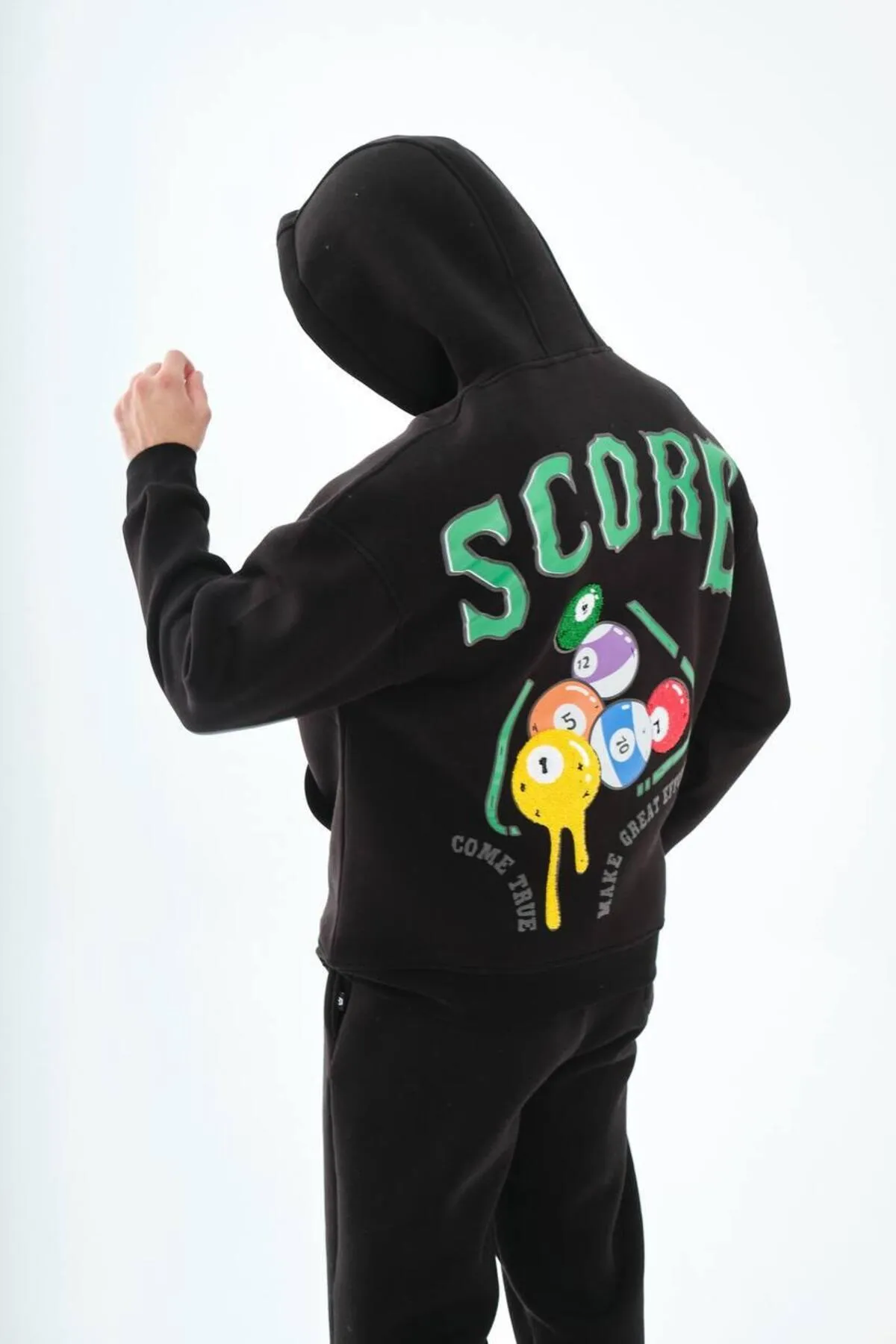 Sweat Score Baskı Siyah